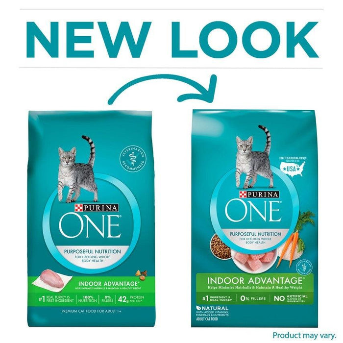 Purina ONE Indoor Advantage Hairball & Healthy Weight Formula Dry Cat Food - 017800033862