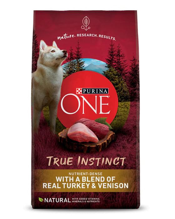Purina ONE SmartBlend True Instinct Turkey & Venison Dry Dog Food - 017800171410
