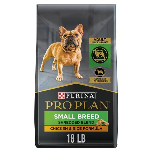 Purina Pro Plan Adult Shredded Blend Small Breed Chicken & Rice Formula Dry Dog Food - 038100160478