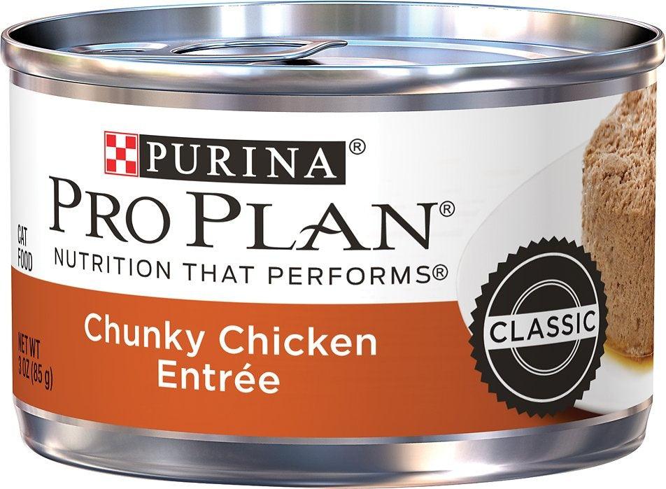 Purina Pro Plan Classic Chicken Chunky Entree Canned Cat Food - 00038100111852