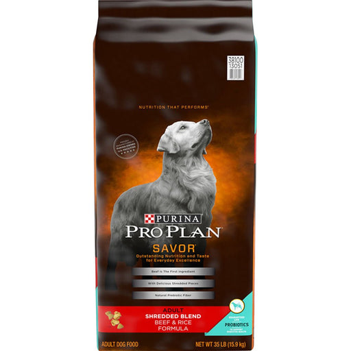 Purina Pro Plan Complete Essentials Adult Shredded Blend Beef & Rice Formula Dry Dog Food - 038100130525