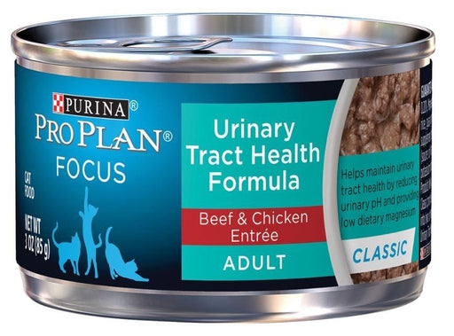 Purina Pro Plan Focus Adult Urinary Tract Health Formula Beef & Chicken Entree Cat Food Food - 00038100173416