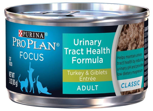 Purina Pro Plan Focus Adult Urinary Tract Health Formula Turkey and Giblets Entree Canned Cat Food - 00038100173386
