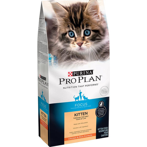 Purina Pro Plan Focus Chicken & Rice Formula Kitten Dry Cat Food - 038100131676