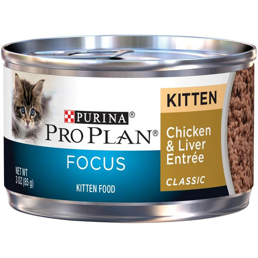 Purina Pro Plan Focus Kitten Classic Chicken and Liver Entree Canned Cat Food - 00038100027634