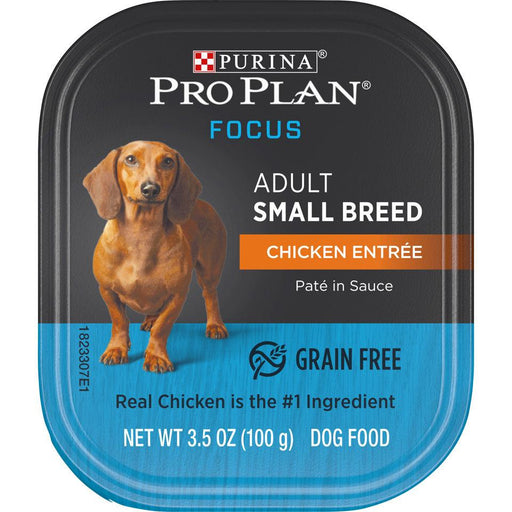 Purina Pro Plan Focus Small Breed Chicken Entree Adult Wet Dog Food - 00038100182043
