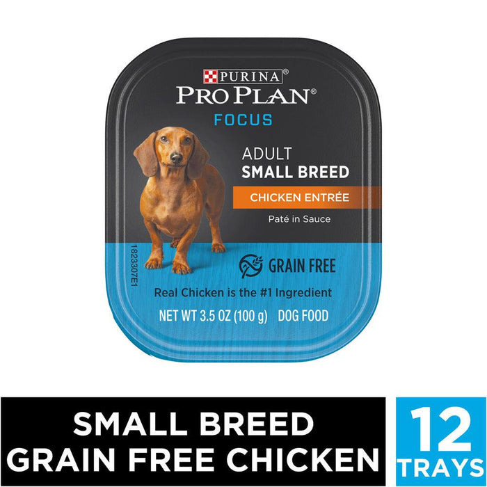 Purina Pro Plan Focus Small Breed Chicken Entree Adult Wet Dog Food - 00038100182043