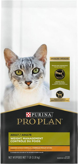 Purina Pro Plan Focus Weight Management Chicken & Rice Formula Adult Dry Cat Food - 038100131324