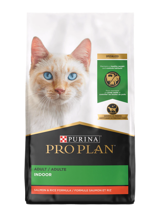 Purina Pro Plan Hairball Management Indoor Salmon and Rice Cat Food - 038100131621
