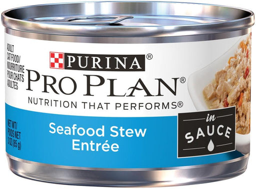 Purina Pro Plan Savor Adult Seafood Stew Entree in Sauce Canned Cat Food - 00038100143952