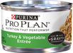 Purina Pro Plan Savor Adult Turkey & Vegetable Entree in Gravy Canned Cat Food - 00038100144003