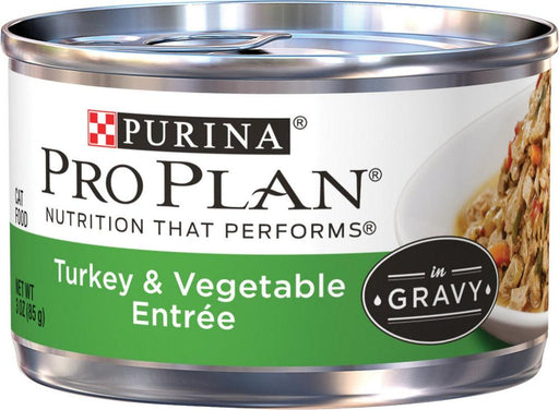 Purina Pro Plan Savor Adult Turkey & Vegetable Entree in Gravy Canned Cat Food - 00038100144003