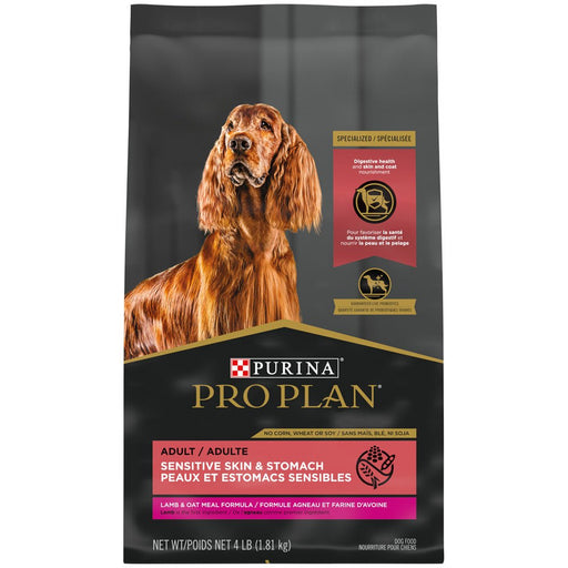 Purina Pro Plan Sensitive Skin & Sensitive Stomach Lamb & Oat Meal Formula Dry Dog Food - 038100175649