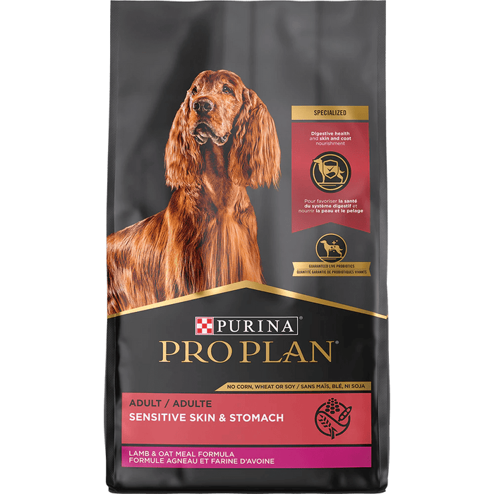 Purina Pro Plan Sensitive Skin & Stomach Formula Lamb & Oat Meal Formula Dry Dog Food - 038100175663