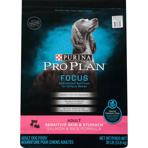 Purina Pro Plan Sensitive Skin & Stomach Formula Salmon & Rice Formula Dry Dog Food - 038100175458