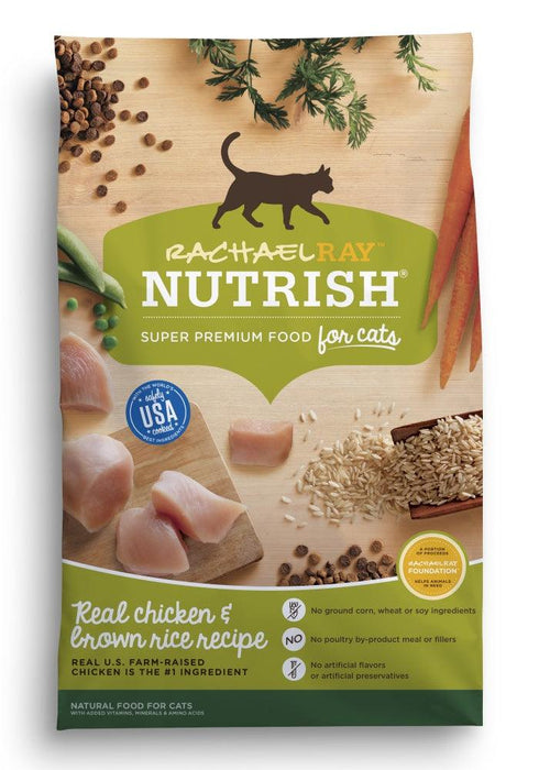 Rachael Ray Nutrish Natural Chicken & Brown Rice Recipe Dry Cat Food - 071190006981