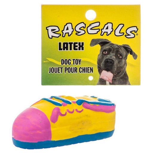 Rascals Latex Small Tennis Shoe Dog Toy - 076484830242