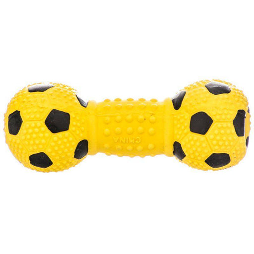 Rascals Latex Soccer Ball Dumbbell Dog Toy - Blue - 076484830662