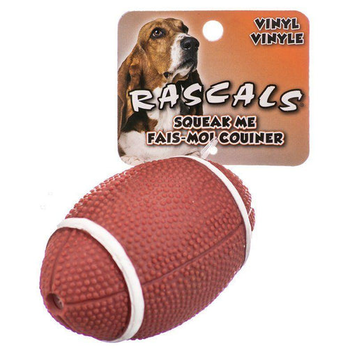 Rascals Vinyl Football Dog Toy - 076484827709