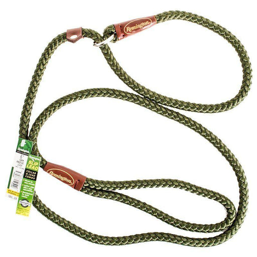 Remington 6' Braided Rope Slip Lead - Green - 076484336065