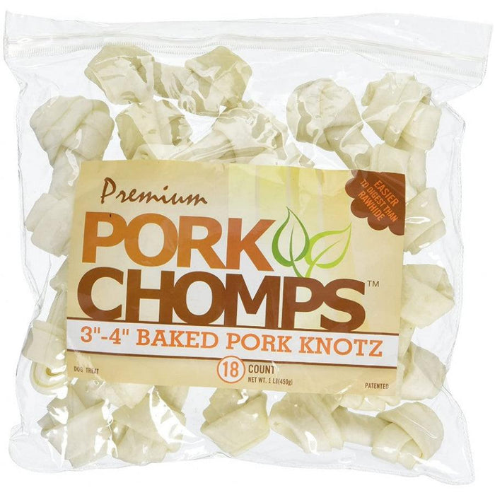 Scott Pet Pork Chomps Knotz Knotted Pork Chew - Baked - 015958975089