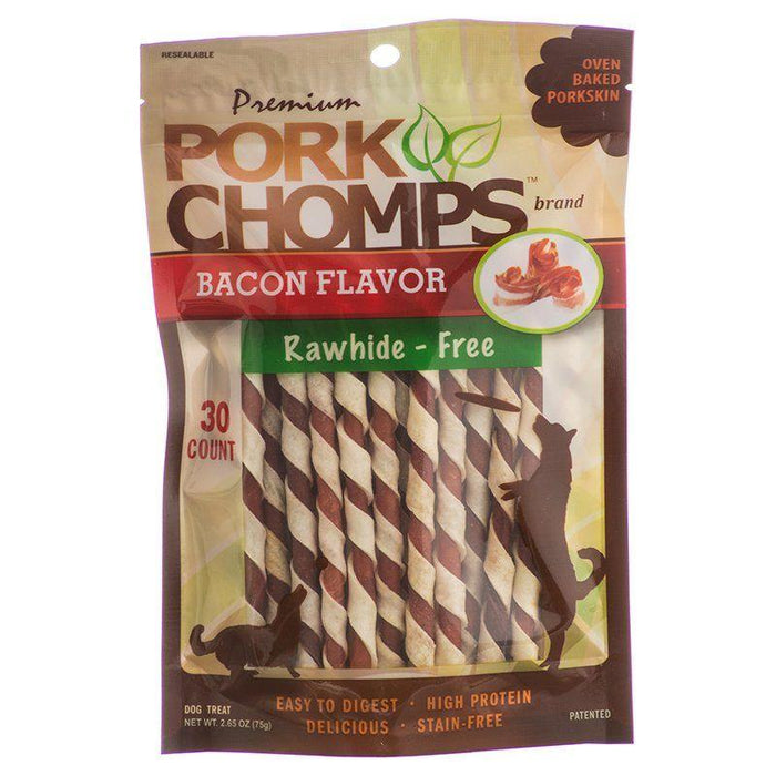 Scott Pet Pork Chomps Premium Pork Twistz - Bacon - 015958978868