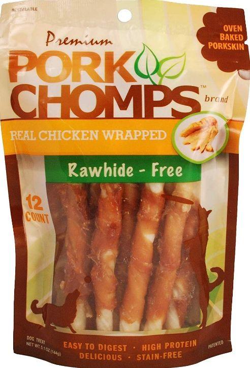 Scott Pet Pork Chomps Premium Real Chicken Wrapped Twists - Mini - 015958989994
