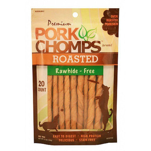 Scott Pet Pork Chomps Roasted Rawhide-Free Porkskin Twists - 015958982131