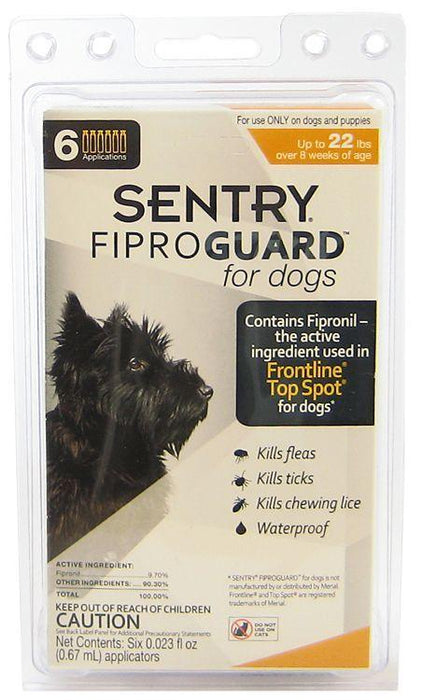 Sentry FiproGuard for Dogs - 073091030706