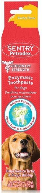 SENTRY Petrodex Veterinary Strength Enzymatic Poultry Flavor Toothpaste for Dogs - 048476511019