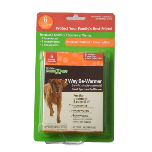 Sentry Worm X Plus - Large Dogs - 073091039334
