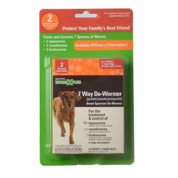 Sentry Worm X Plus - Large Dogs - 073091177036
