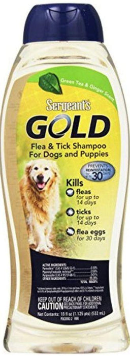 Sergeants Gold Flea and Tick Shampoo for Dogs and Puppies - 073091028659