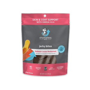 Shameless Pets Salmon Loves Butternut Jerky Bites, 5 oz - 850010897219