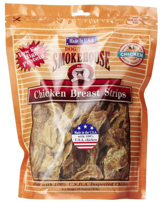 Smokehouse Chicken Breast Strips Natural Dog Treat - 078565843189