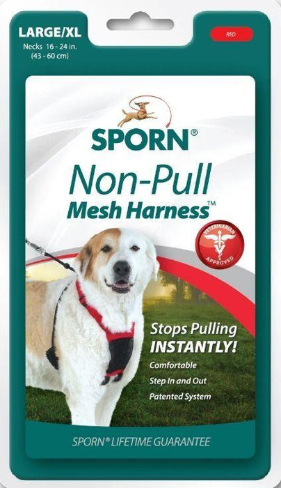 Sporn Non Pull Mesh Harness for Dogs - Black - 708443342717