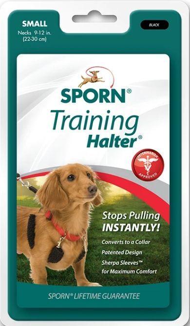 Sporn Original Training Halter for Dogs - Black - 708443100560