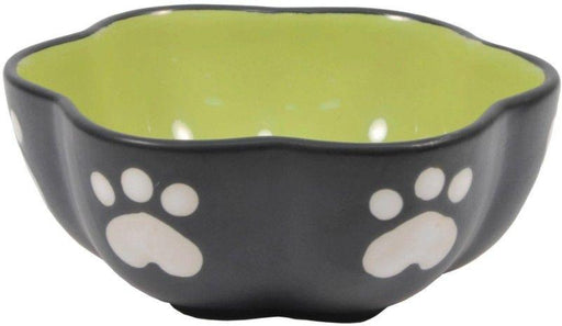 Spot Ceramic Vienna Dog Dish Green - 077234062067