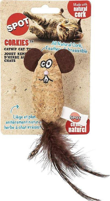 Spot Corkies Cat Toy with Cat Nip - Assorted Characters - 077234521137