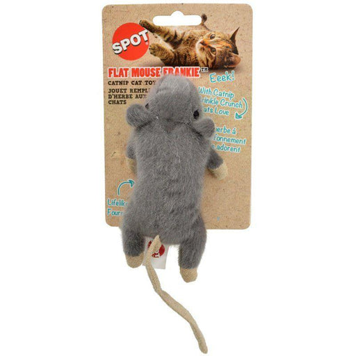 Spot Flat Mouse Frankie Catnip Toy - Assorted Colors - 077234520833