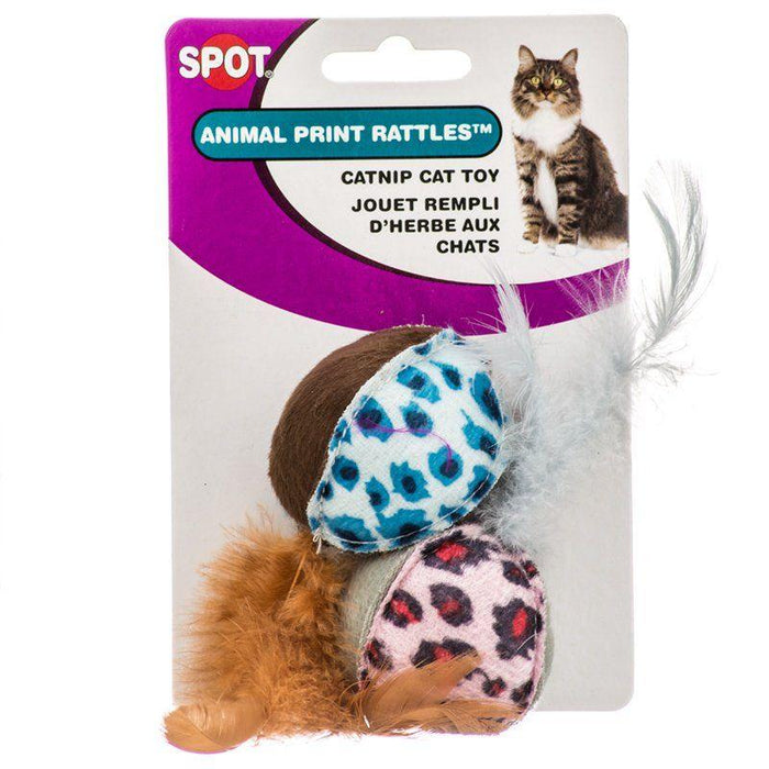 Spot Spotnips Rattle with Catnip - Animal Print - 077234026588