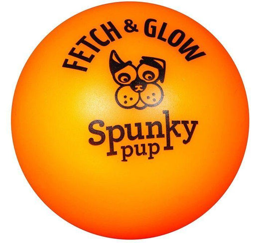 Spunky Pup Fetch and Glow Ball Dog Toy Assorted Colors - 851613003014