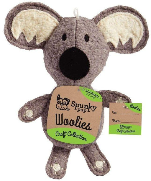 Spunky Pup Woolies Koala Dog Toy - 853210008393