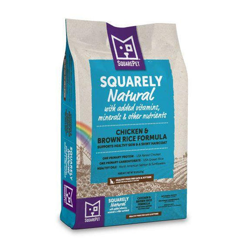 SquarePet Squarely Natural Feline Chicken & Brown Rice Dry Cat Food - 850006101313