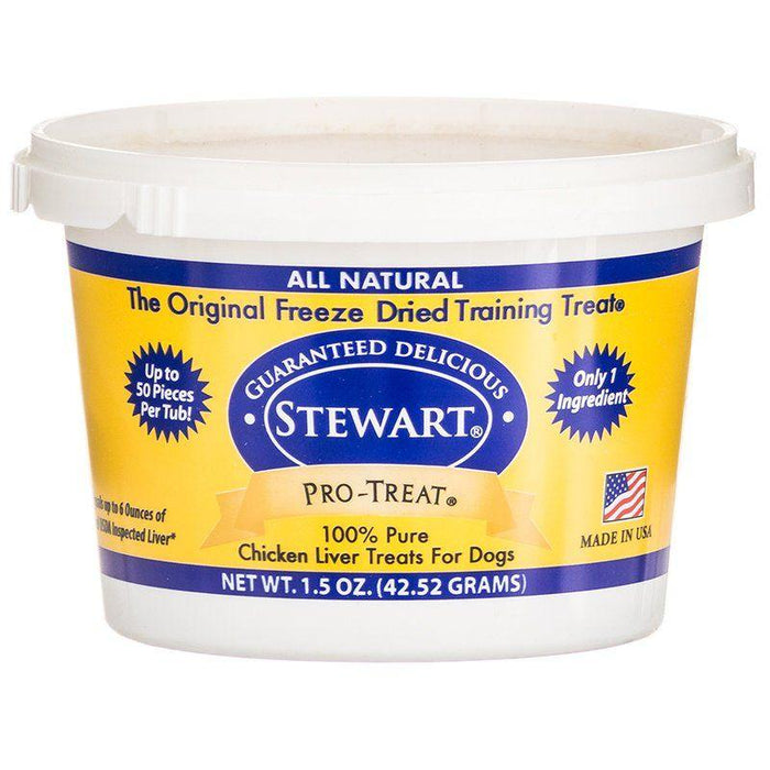 Stewart Pro-Treat 100% Freeze Dried Chicken Liver for Dogs - 073101017024