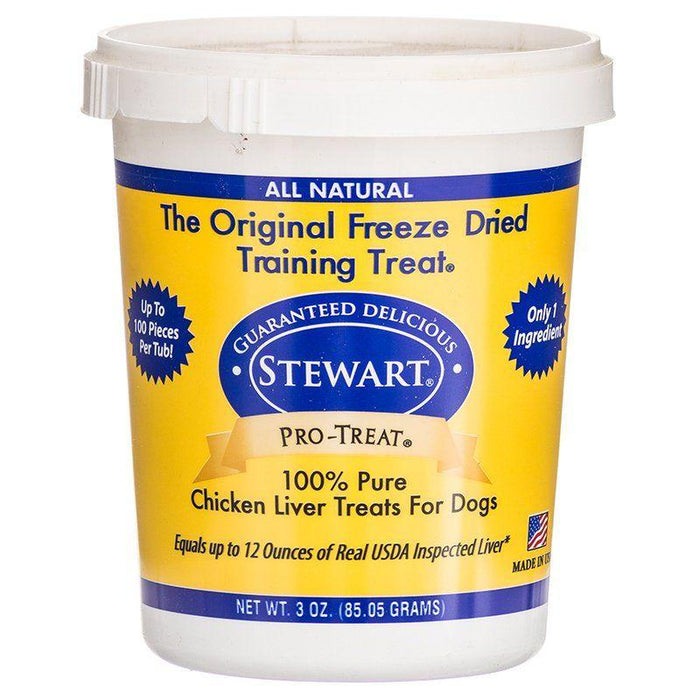 Stewart Pro-Treat 100% Freeze Dried Chicken Liver for Dogs - 073101017048