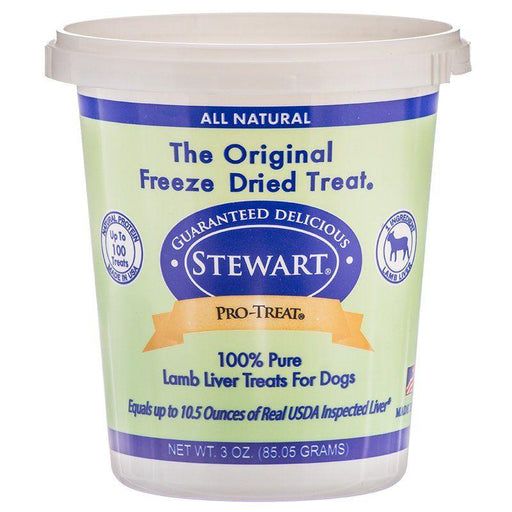 Stewart Pro-Treat 100% Freeze Dried Lamb Liver for Dogs - 718576018243