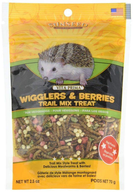 Sunseed Vita Prima Wigglers & Berries Trail Mix Hedgehog Treat - 087535360359
