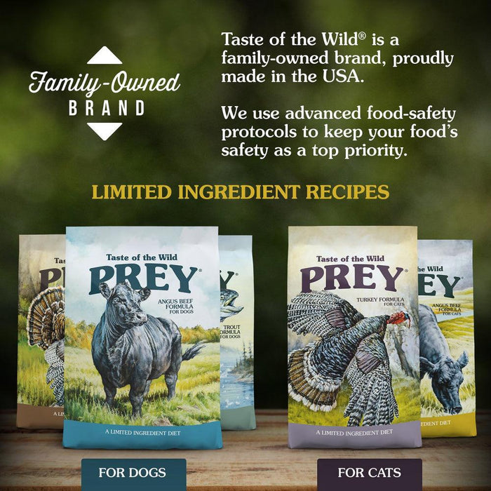 Taste Of The Wild Grain Free Prey Limited Ingredient Angus Beef Dry Cat Food - 074198613724