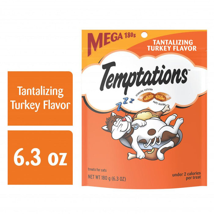 Temptations Classic Crunchy & Soft Tantalizing Turkey Flavor Cat Treats - 023100000732